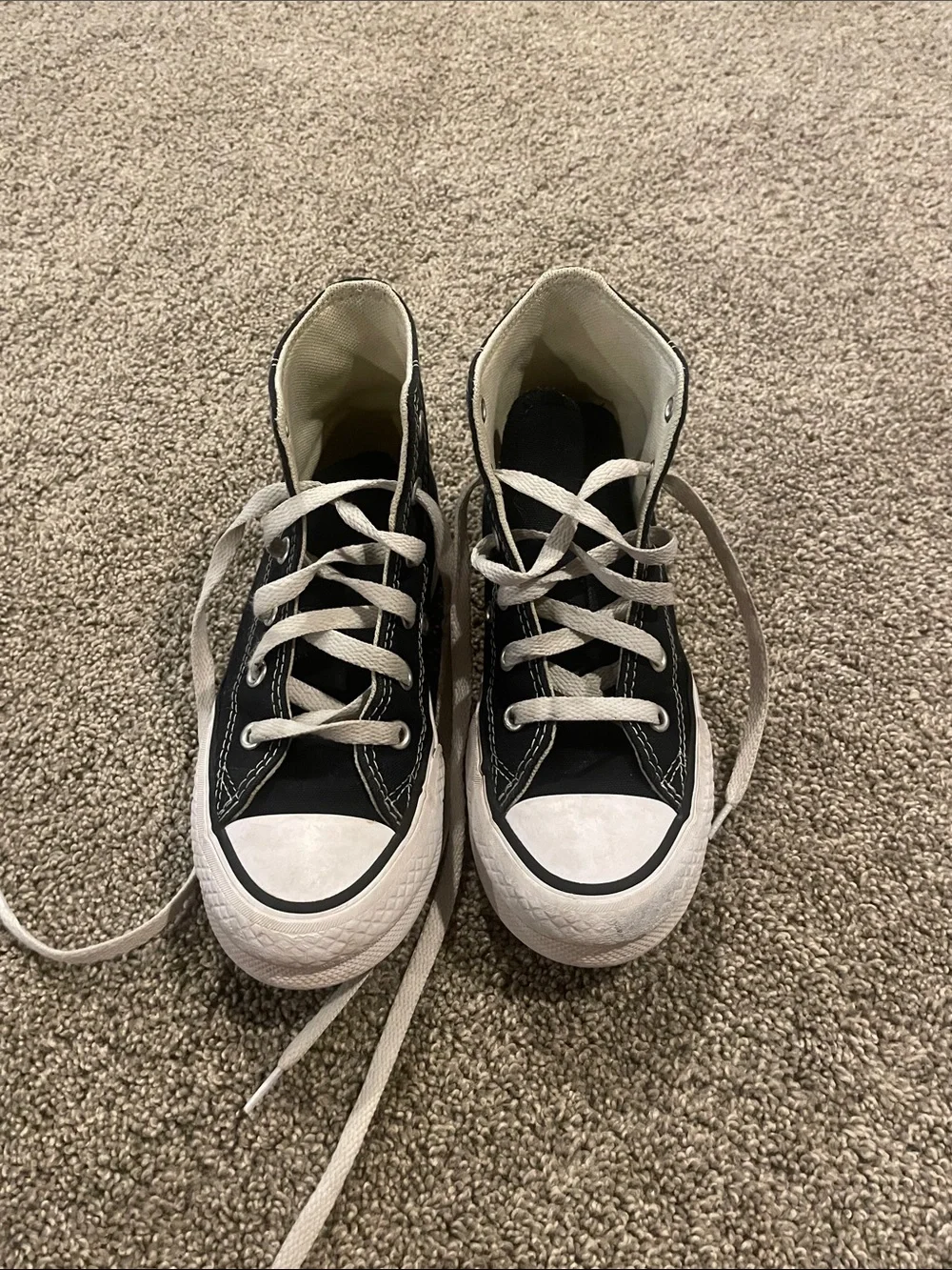 Black High Top Converse Chuck Taylor All Star - youth size 13.5